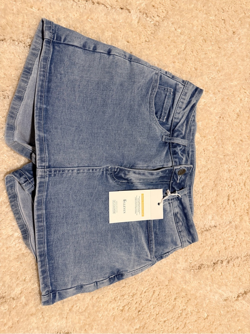 Light Blue Denim Skort with Front Pocket - Unbranded
